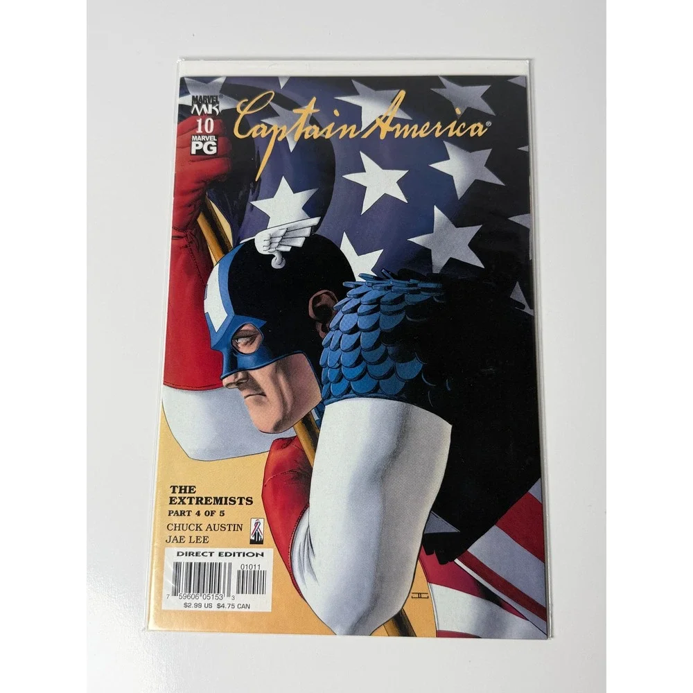 Captain America 10 Marvel Knights 2003 The Extremists Part 4 Jae Lee Cover Art